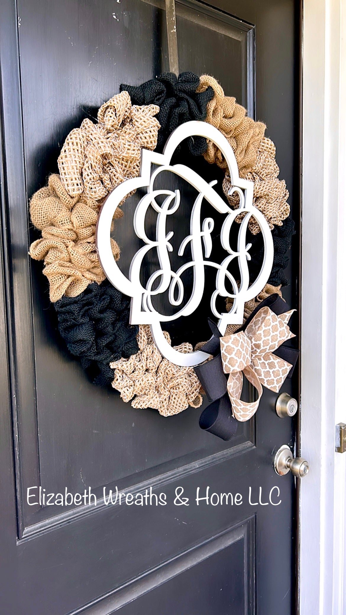 Burlap Multi Wreath