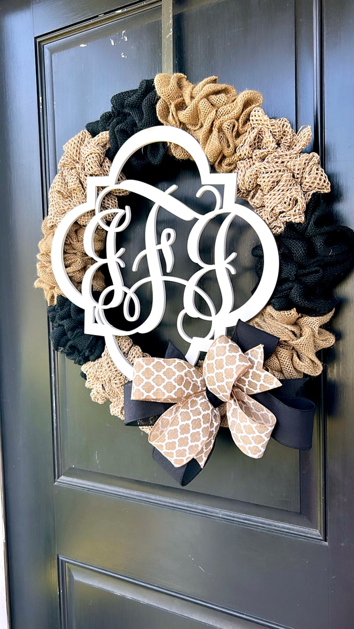 Burlap Multi Wreath