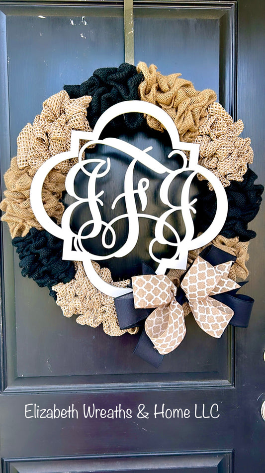 Burlap Multi Wreath