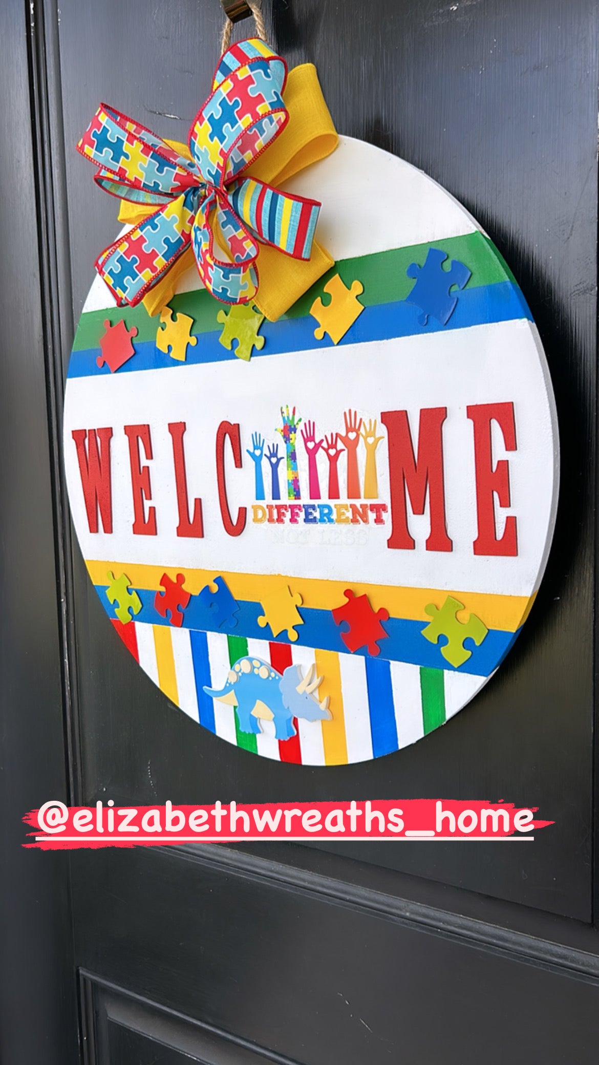 Autism door sign (Different not Less